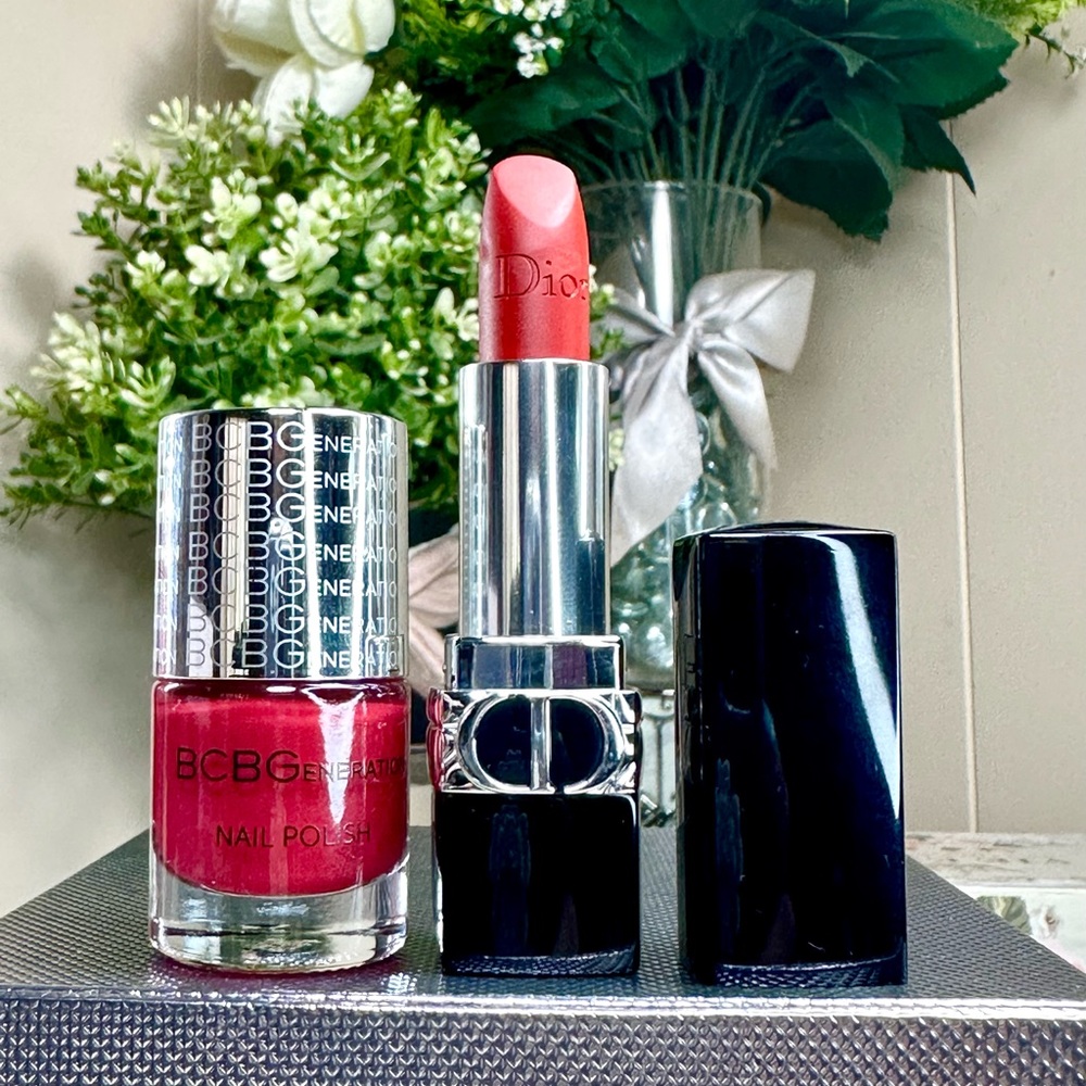 DIOR LIPSTICK UNBOXED SHADE 846 with FREE BCBG GENERATION NAIL POLISH